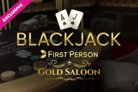 Asztali játék: Gold Saloon First Person Blackjack